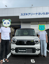 ハスラー　ハイブリッドX ソフトベージュメタリックアーバンブラウン２トーン　ご納車させて頂きました！｜さいたま市緑区・浦和区・川口市で新型ハスラーをご検討ならアリーナさいたま中尾店